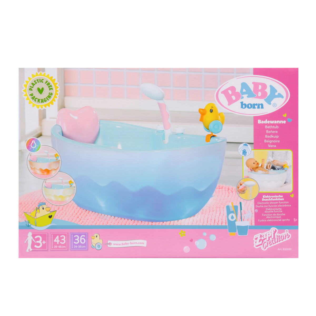 Nukutarvikud Baby Born Bath Bathtub